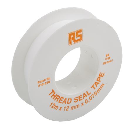 512-238 RS Pro White PTFE Tape 12mm x 12m x 0.075mm