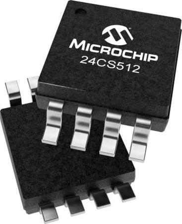 24CS512T-E-MS 512K 3.4MHz I2C SERIAL EEPROM-Temp