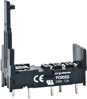 PCBSED Sensata Crydom ED Series 5 Pin 250V PCB Mount Relay Socket, for use with ED Series