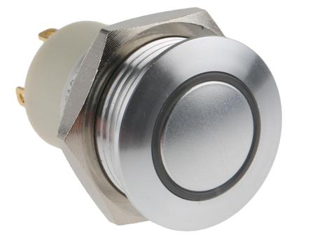 175-9471 Round Button with Ring + Red LED