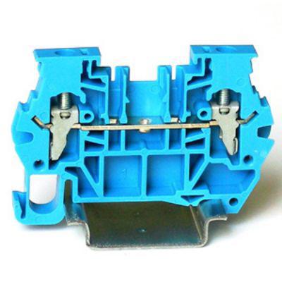 262-4371 RS PRO Blue Feed Through Terminal Block, 4mm², 1-Level, Clamp Termination