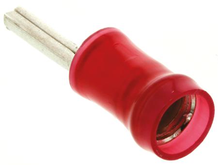 165142 TE Connectivity , PIDG Series Insulated Tin Plated Crimp Pin Connector, 0.25mm² to 1.6mm², 22AWG to 16AWG