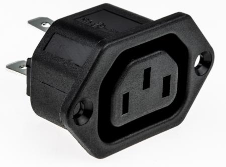 PX0675/63 Bulgin C13 Flange Mount IEC Connector Socket, 10A, 250 V