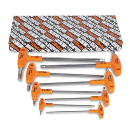 96TINOX/S8 BETA 8 piece T Shape Metric Hex Key Set, 2.5mm
