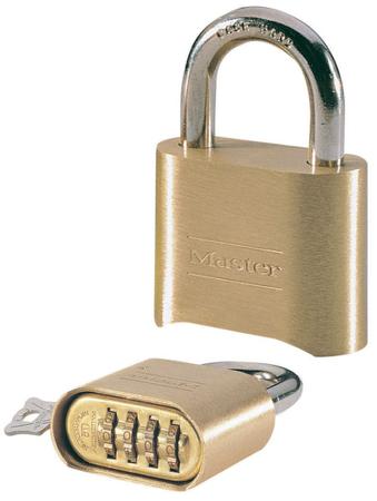 175EURD Master Lock Padlock Weatherproof Zinc Padlock, 8mm Shackle, 51mm Body
