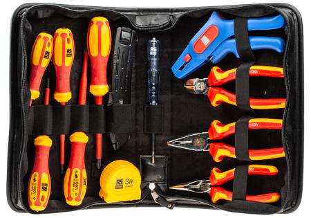 125-3099 RS Pro 12 pieces Insulated Pliers and Screwdriver Set