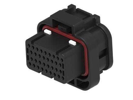 2389578-4 TE Connectivity, SUPERSEAL Automotive Connector Socket Black Cable Mount 34 Way