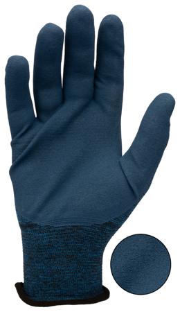 11819100 Ansell Blue Carbon, Nylon Abrasion Resistant, Special Purpose Work Gloves, Size 10, Foam Nitrile Coating