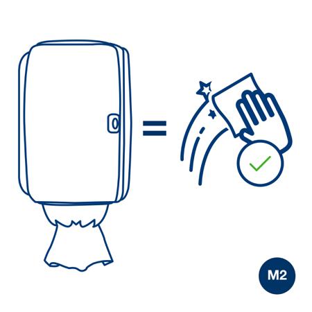 659008 Tork Plastic Wall Mounting Paper Towel Dispenser, 232mm x 356mm x 248mm