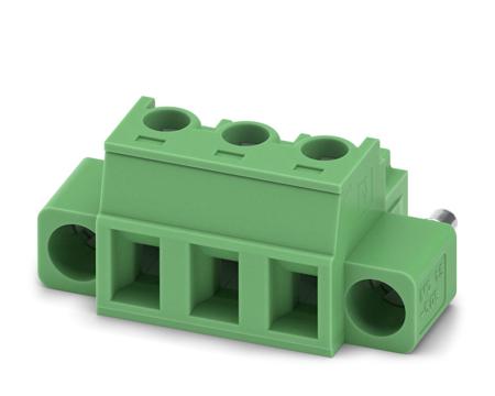 1900895 Phoenix Contact, 5.08mm Pitch, MC 1.5/3-ST1F-5.08, 3 Way, , Pluggable Terminal Block, Plug, Cable Mount, Screw