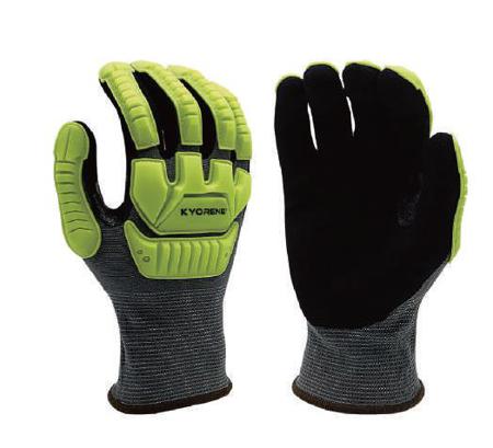 K01-903RT-Taille-10 KYORENE K01-903RT Grey, Yellow Graphene, Nylon Cut Resistant Gloves, Size 10, Nitrile Micro-Foam Coating