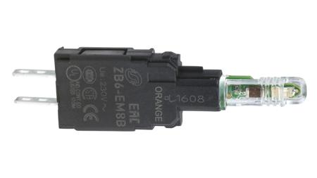 ZB6EM8B Schneider Electric Harmony XB6 Series Light Block, 230/240V ac/dc
