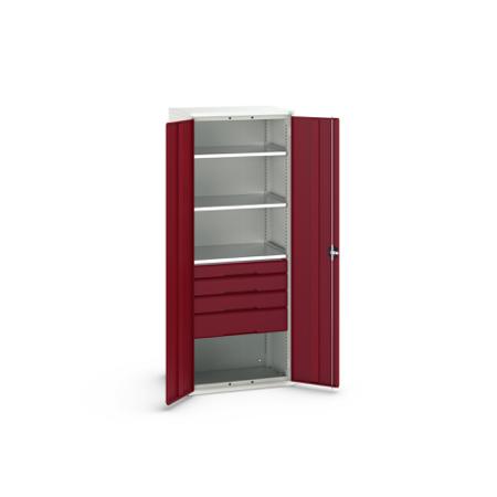 16926457.24 Bott 2 Door, 4 Drawer Sheet Steel Cupboard, 800 x 550 x 2000mm
