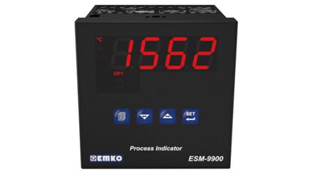 ESM-9900.2.20.2.1/00.00/0.0.0.0 Emko ESM Indicators Digital Panel Multi-Function Meter for Current, Voltage, 46mm x 46mm