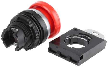 L21AC01 BACO BACO Series, Red Push Button Head, Spring Return, 22mm Cutout