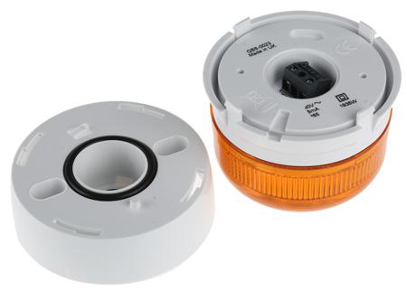QBS-0023 LED, Steady Beacon Flashguard Xenon Series, Amber, Surface Mount, 230 V ac