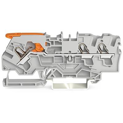 2104-1301 WAGO TOPJOB S Series DIN Rail Terminal Block, 4mm², 1-Level, Push In Termination, ATEX, CSA, IECEx
