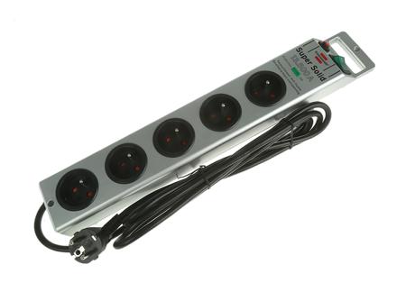 1153344315 brennenstuhl , Type E - French 5 Gang Extension Leads, 2.5m Cable, 13A, 230 V, Surge Protected