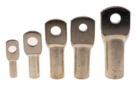 434-593 RS PRO Uninsulated Tubular Ring Terminal, Silver