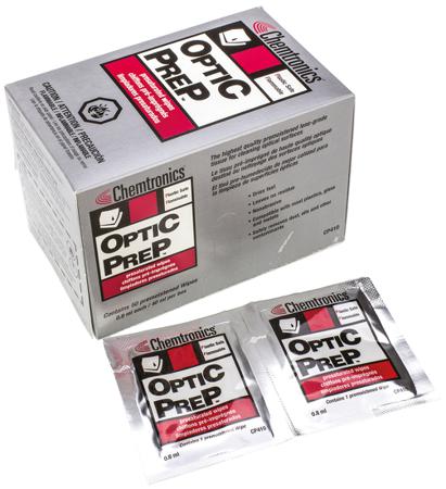 CP410 Chemtronics Fibre Optic Cleaning Wipe for Fibre Optic Connectors, LCD Screens, Plasma Screens, 50 pcs