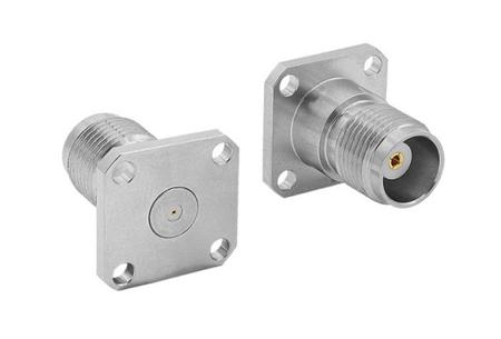 RFTNCAA4JFHD Bulgin, Jack Flange Mount Circular Coaxial Connector, Jack Screw Termination, Straight Body