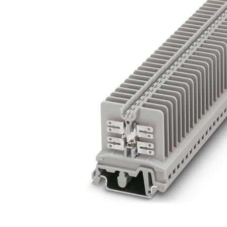 271017 Phoenix Contact USK 4-FS/FS Series Feed Through Terminal Block, 4mm², 1-Level, Spade Termination