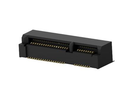 2041262-1 TE Connectivity Horizontal Edge Connector, 52-Contacts, 0.8mm Pitch, 2-Row