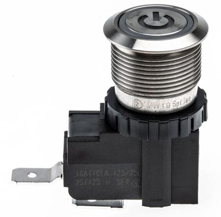 175-8104 26A SPST-NO + Momentary + Ring with Powe