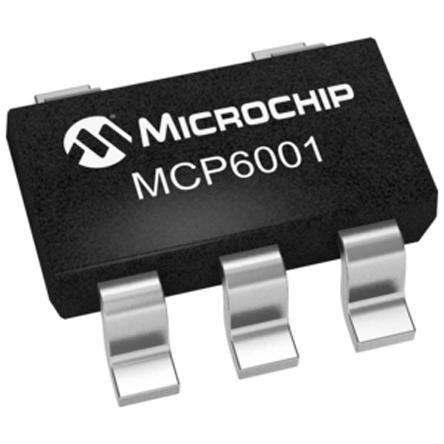 MCP6001RT-I/OT  Microchip, Operational Amplifier, 1 MHz, 5-Pin 6 V SOT-23