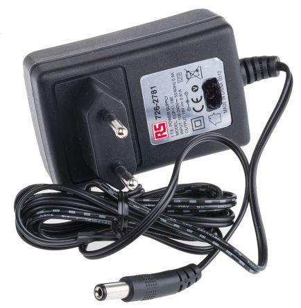 ECP-11-18E RS Pro Plug In Power Supply 18V dc, 600mA Level V 1 Output, 2.1 x 5.5 x 9.5 mm Centre Positive