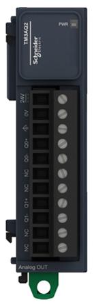 TM3AQ2 Schneider Electric TM3 Series PLC I/O Module 2 Outputs 0 → 20 mA -10 → 10 V dc, 90 x 23.6 X 70 mm