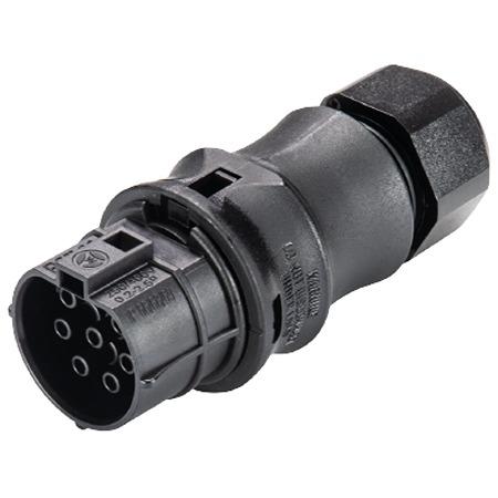 96-071-4053-1 Wieland RST CLASSIC Series Connector, 7-Pole, Female, 7-Way, Push-In, 16A, IP66, IP68, IP69