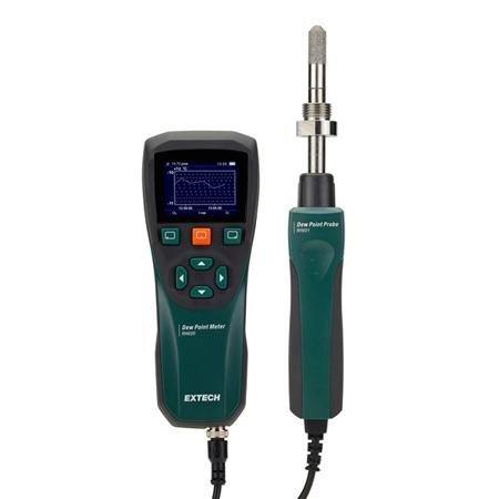 RH600 Extech  Moisture Meter, 140°F Max, ±0.54 °F Accuracy, Graphic Colour Display, Battery-Powered