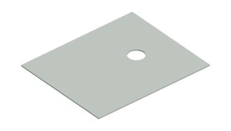 WS 3 P Fischer Elektronik Flame Retardant Silicone Thermal Insulation, 24mm x 20mm x 0.3mm