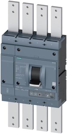 3VA2612-5HL47-0AA0 Siemens, SENTRON, 3VA Circuit Breaker 4-Pole 1250 A, Breaking Capacity 85 kA, Screw