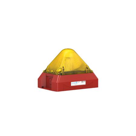 21550813000 Pfannenberg PY X-M-05 Series Yellow Flashing Beacon, 230 V ac, Panel Mount, Xenon Bulb, IP66