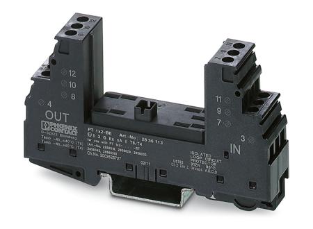 2856113 Phoenix Contact, PT 1X2-BE Surge Protector 37V ac, 53 V dc Maximum Voltage Rating Base Element