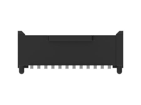 254168-E ERNI 254168 Series Vertical Surface Mount PCB Header, 12 Contact(s), 0.8mm Pitch, 1 Row(s), Shrouded