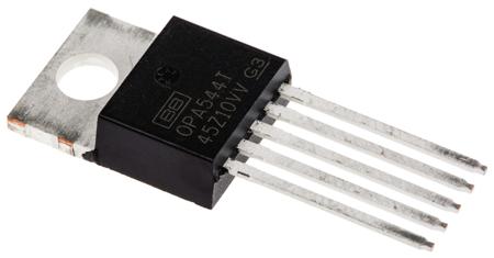 OPA544T Texas Instruments, Operational Amplifier, 1.4 MHz, 5-Pin 35 V TO-220