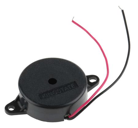 754-1999 RS PRO 85dB Panel Mount Continuous Internal Piezo Buzzer, 30 (Dia.) x 10mm, 3V dc Min, 30V dc Max