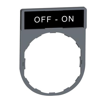 ZBY2367C0 Schneider Electric Marking Accessory for Use with Pushbuttons, Off-On