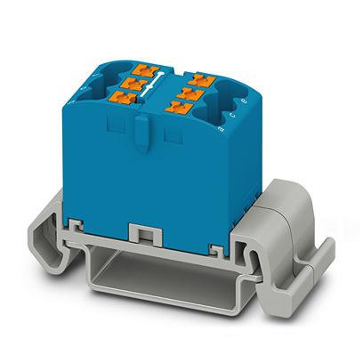 1221478 Phoenix Contact Distribution Block, 6 Way, 2.5mm², 22.5A, 440 V, Blue