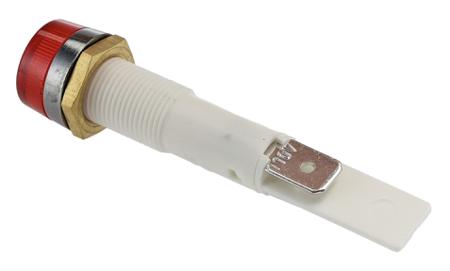C027700NAT Arcolectric (Bulgin) Ltd Red Neon Panel Mount Indicator, 110V ac, 10mm Mounting Hole Size, Solder Tab Termination
