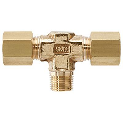 DT04-00 SMC DT Series Union Tee, 4 mm to 4 mm, Tube-to-Tube Connection Style,