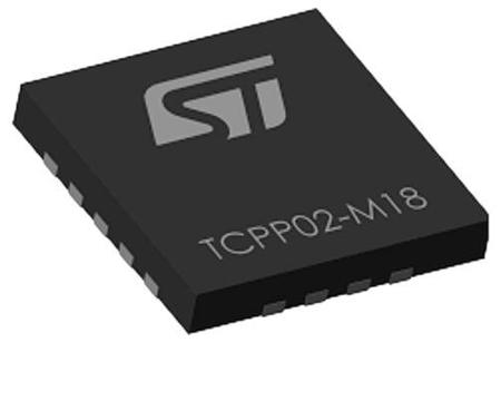 TCPP02-M18 STMicroelectronics , USB Controller, USB C, 18-Pin 18-QFN