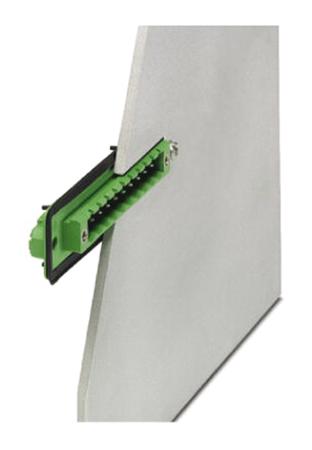 1899281 Phoenix Contact, 5.08mm Pitch, COMBICON, 2 Way, , Pluggable Terminal Block, Feed Through Header, Panel Mount, Through