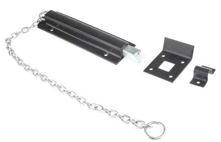 751-225 RS Pro Steel Black Japanned Door Bolt, 200mm