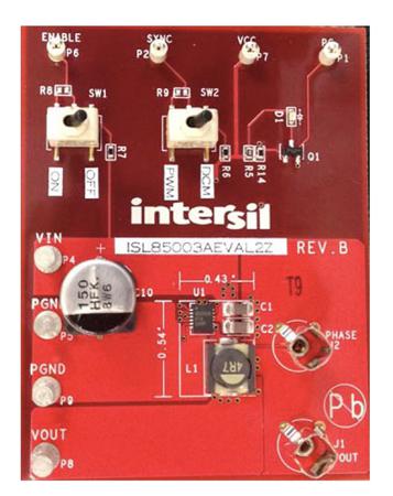 ISL85003EVAL2Z Renesas Electronics Evaluation Board Buck Regulator for ISL85003FRZ, ISL85003AFRZ for ISL85003AFRZ Synchronous Buck