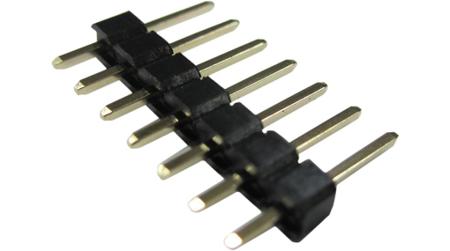 RND-205-00628 RND RND 205 Series Straight Through Hole Pin Header, 7 Contact(s), 2.54mm Pitch, 1 Row(s)