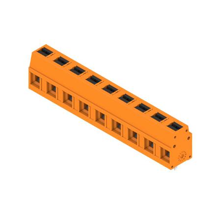 2787640000 Weidmüller  Series PCB Terminal Block, 9-Contact, 7.5mm Pitch, Push-In, 1-Row, Solder Termination